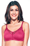 Enamor Double Layered Wirefree Super Support Bra- Magenta Pink — thumbnail 4