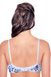 Enamor Double Layered Bra- Blue N Print — thumbnail 3
