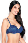 Enamor Padded Wired T-Shirt Bra - Navy — thumbnail 2