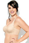 Enamor Double Layered Wirefree Super Support Bra- Skin — thumbnail 2