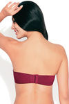 Enamor Medium Padded Underwired Bra- Maroon — thumbnail 2
