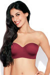 Enamor Medium Padded Underwired Bra- Maroon — thumbnail 4