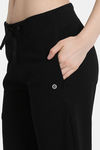 Enamor Relaxed Fit Cotton Sleep Shorts - Black — thumbnail 6