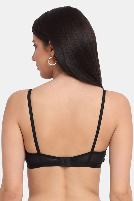 Erotissch Lightly Lined Non Wired Medium Coverage Bralette - Black — image 2