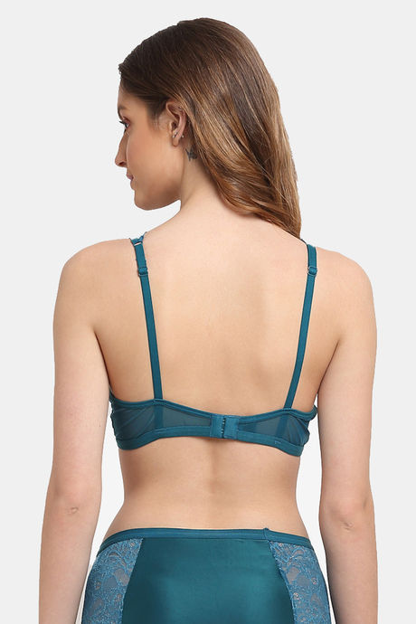 Erotissch Lightly Lined Non Wired Medium Coverage Bralette - Blue — image 2