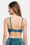 Erotissch Lightly Lined Non Wired Medium Coverage Bralette - Blue — thumbnail 2