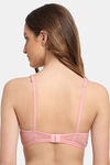 Erotissch Lightly Lined Non Wired Medium Coverage Bralette - Pink — thumbnail 2