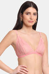 Erotissch Lightly Lined Non Wired Medium Coverage Bralette - Pink — thumbnail 3