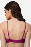 Erotissch Lightly Lined Non Wired Medium Coverage Bralette - Purple — thumbnail 2