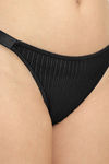 Erotissch Low Rise Half Coverage Thong - Black — thumbnail 4