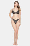 Erotissch Low Rise Half Coverage Thong - Black — thumbnail 5