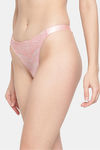 Erotissch Low Rise Half Coverage Thong - Pink — thumbnail 3