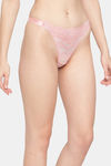 Erotissch Low Rise Half Coverage Thong - Pink — thumbnail 4