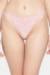 Erotissch Low Rise Half Coverage Thong - Pink — thumbnail 1