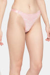 Erotissch Low Rise Half Coverage Thong - Pink — thumbnail 3