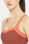 Erotissch Seamless Padded Sports Bra - Orange — thumbnail 5