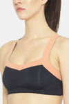 Erotissch Seamless Padded Sports Bra - Black — thumbnail 5