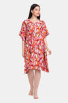 Erotissch Knee Length Kaftan Nightdress - Pink — thumbnail 4