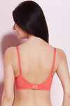 Rosaline Cotton Stretch Smooth Fit Double Layered 3-4th Coverage Wirefree Bra- Coral Pink — thumbnail 2