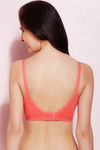 Rosaline Cotton Stretch Side Support Smooth Fit 3-4th Coverage Bra- Coral Pink — thumbnail 2