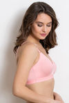 Rosaline Everyday Double Layered Non Wired 3/4th Coverage Bra - Quartz Pink — thumbnail 2