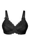 Enamor Non Padded Underwired Ultimate Support Bra-Black — thumbnail 2
