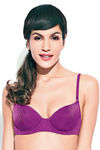 Enamor Seamed Padded Underwired Multiway Bra- Purple — thumbnail 3