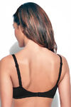 Enamor Lacy Allure Double Layered Wirefree High Coverage Bra-Black — thumbnail 2