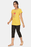 Charak Cotton Pyjama Set - Yellow — thumbnail 3