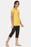 Charak Cotton Pyjama Set - Yellow — thumbnail 4