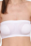 Amour Secret Single Layered Non Wired 3/4th Coverage Tube Bra - White — thumbnail 4