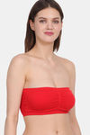 Amour Secret Padded Non Wired 3/4th Coverage Tube Bra - Red — thumbnail 5