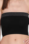 Amour Secret Single Layered Non Wired 3/4th Coverage Tube Bra - Black — thumbnail 4