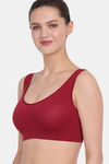 Amour Secret Single Layered Non Wired 3/4th Coverage T-Shirt Bra - Maroon — thumbnail 3