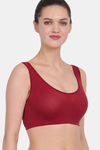 Amour Secret Single Layered Non Wired 3/4th Coverage T-Shirt Bra - Maroon — thumbnail 5