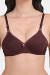 Amour Secret Padded Non Wired 3/4th Coverage T-Shirt Bra - Brown — thumbnail 4