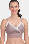 Amour Secret Padded Non-Wired 3/4th Coverage Bralette - Mauve — thumbnail 1
