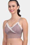 Amour Secret Padded Non-Wired 3/4th Coverage Bralette - Mauve — thumbnail 3