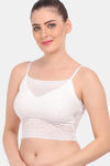 Amour Secret Padded Non-Wired High Coverage Bralette - White — thumbnail 3