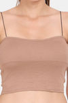 Amour Secret Padded Non-Wired Full Coverage Cami Bra - Brown — thumbnail 4