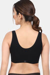 Amour Secret Single Layered Non-Wired 3/4Th Coverage Cami Bra - Black — thumbnail 2