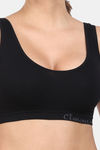 Amour Secret Single Layered Non-Wired 3/4Th Coverage Cami Bra - Black — thumbnail 4
