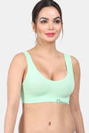 Amour Secret Single Layered Non-Wired 3/4Th Coverage Cami Bra - Green — thumbnail 1