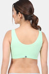 Amour Secret Single Layered Non-Wired 3/4Th Coverage Cami Bra - Green — thumbnail 2