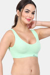 Amour Secret Single Layered Non-Wired 3/4Th Coverage Cami Bra - Green — thumbnail 5