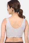 Amour Secret Single Layered Non-Wired 3/4Th Coverage Cami Bra - Grey — thumbnail 2