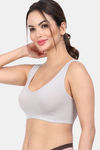 Amour Secret Single Layered Non-Wired 3/4Th Coverage Cami Bra - Grey — thumbnail 3
