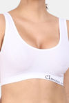 Amour Secret Single Layered Non-Wired 3/4Th Coverage Cami Bra - White — thumbnail 4