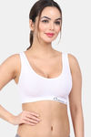 Amour Secret Single Layered Non-Wired 3/4Th Coverage Cami Bra - White — thumbnail 5