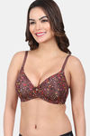 Amour Secret Padded Non-Wired 3/4Th Coverage T-Shirt Bra - Brown — thumbnail 3